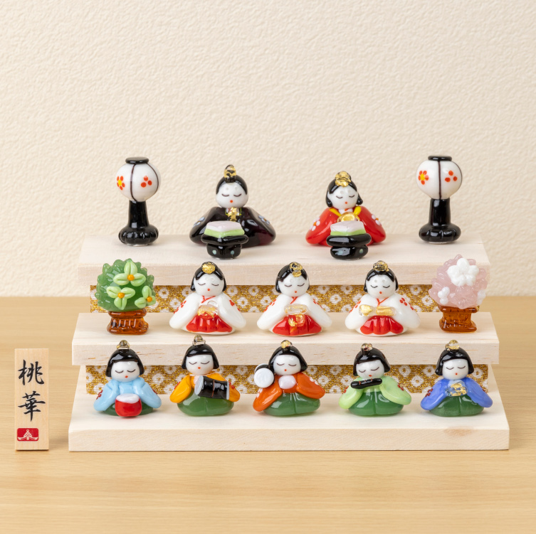 ガラス製お雛様 ガラスのお雛様（グラデーションモールド） ⁄ お雛様 雛人形 初節句