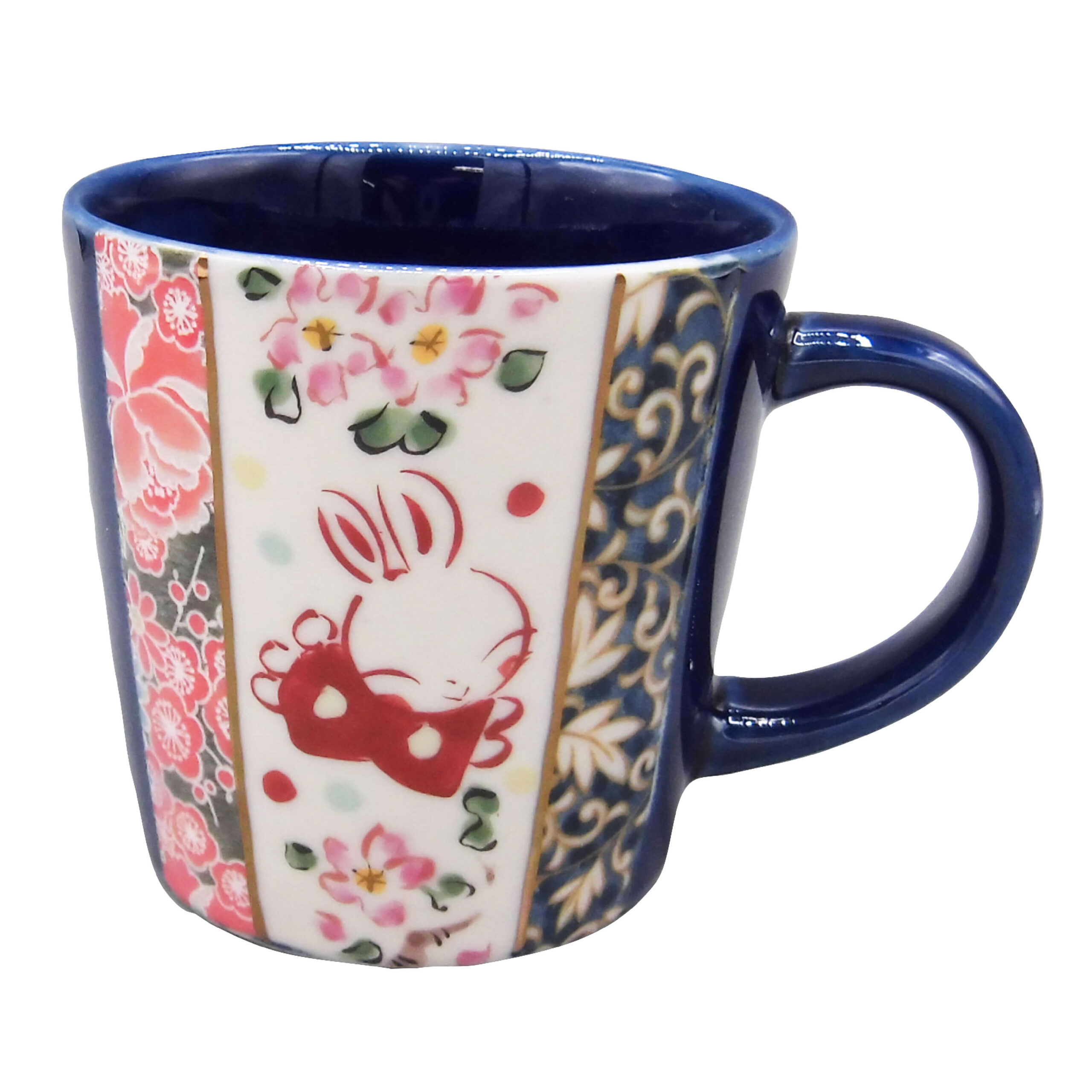 夕立窯 和好みうさぎマグカップ（藍色） - Japan Shop 結｜和雑貨と和 